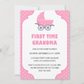 Invitation pour le premier Baby shower de grand-mè (Devant)