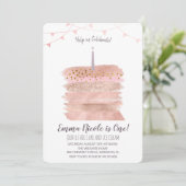 Invitation pour le premier gâteau d'anniversaire (Debout devant)