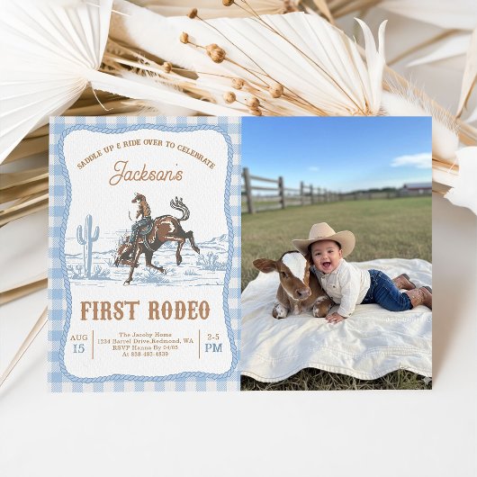 Invitation pour le premier rodéo de cow-boy occide