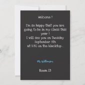 Invitation pour le professeur de hérisson de retou (Dos)
