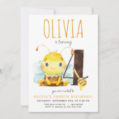 Invitation pour le quatrième anniversaire de la pe (Devant)