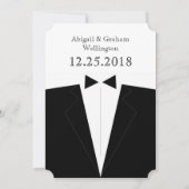 Invitation pour le témoin ou les garçons d'honneur (Dos)