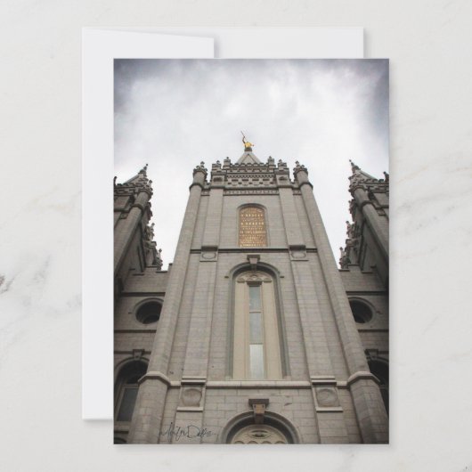 invitation pour le temple mormon LDS de Salt Lake  (Devant)