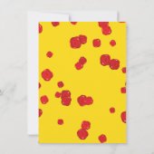 Invitation pour le Thé de la Reine de Coeur Jaune (Dos)