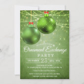 Invitation pour l'échange d'ornements de fêtes (Devant)