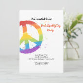 Invitation pour l'égalité d'amour pour la paix (Debout devant)