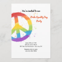 Invitation pour l'égalité d'amour pour la paix