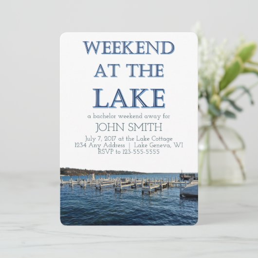 Invitation pour l'enterrement de vie de garçon au (Debout devant)