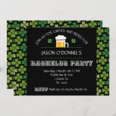 Invitation pour l'enterrement de vie de garçon de  (Devant / Derrière)