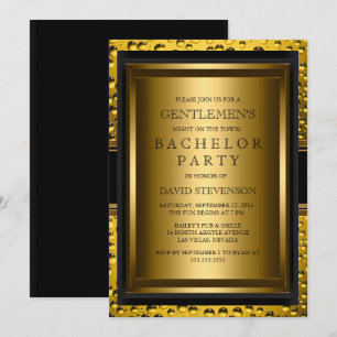 Invitation pour l'enterrement de vie de garçon des