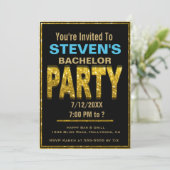 Invitation pour l'enterrement de vie de garçon | O (Debout devant)