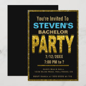 Invitation pour l'enterrement de vie de garçon | O (Devant / Derrière)