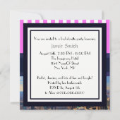 Invitation pour l'enterrement de vie de jeune fill (Dos)
