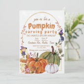 Invitation pour l'équipe de cueillette de citrouil (Debout devant)