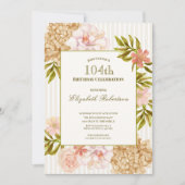 Invitation pour les 104 ans de Fleurs d'Automne Él (Devant)