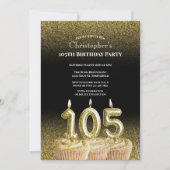 Invitation pour les 105 ans de son anniversaire no (Devant)