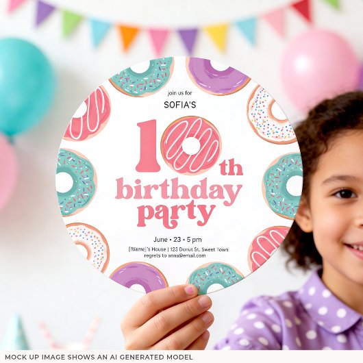 Invitation pour les 10 ans de la Fille de la Fête