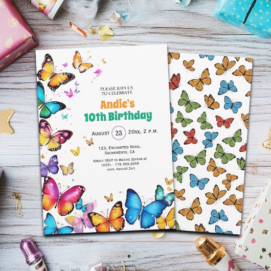 Invitation pour les 10 ans de La Joie des Papillon