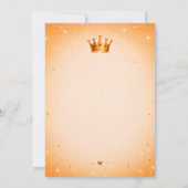 Invitation pour les 10 ans de la Princesse Royale (Dos)