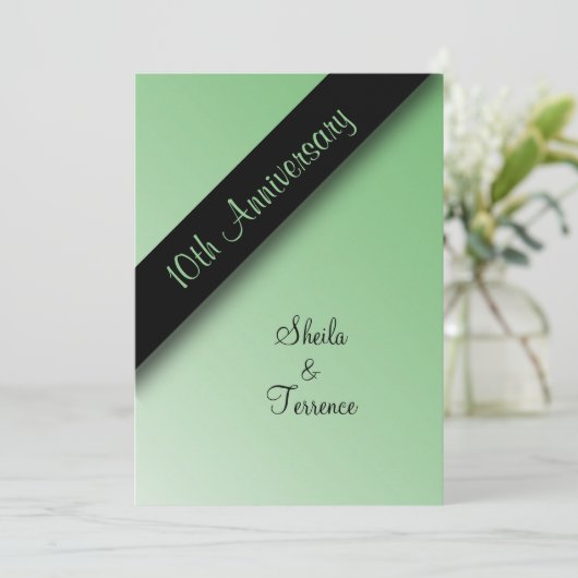 Invitation pour les 10 ans de mariage (Debout devant)