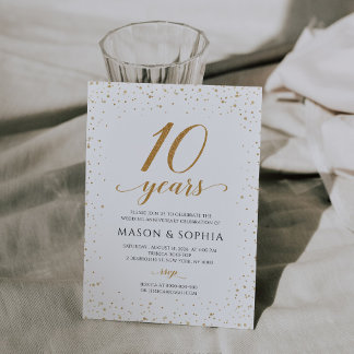 Invitation pour les 10 ans de mariage - GAC24d