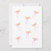 Invitation pour les 13 ans Arc Rose pour Filles (Dos)