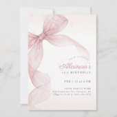 Invitation pour les 15 ans Coquette Flocon de Neig (Devant)
