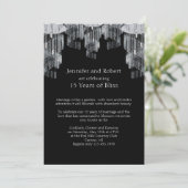 Invitation pour les 15 ans de mariage Lustre de Cr (Debout devant)