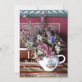 Invitation pour les 15 ans de mariage Théière vint (Devant)