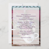 Invitation pour les 15 ans de mariage Théière vint (Dos)