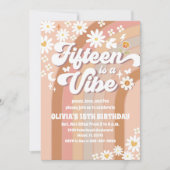 Invitation pour les 15 ans de Retro Daisy (Devant)