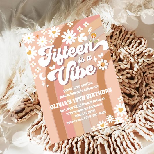 Invitation pour les 15 ans de Retro Daisy