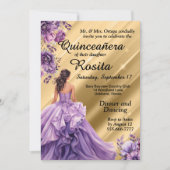 Invitation pour les 15 ans d'une fille espagnole Q (Devant)