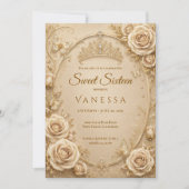 Invitation pour les 16 ans de la princesse papillo (Devant)