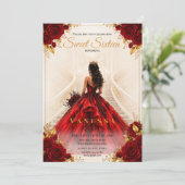 Invitation pour les 16 ans de la princesse Red gol (Debout devant)