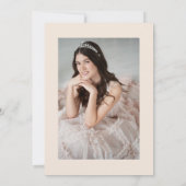 Invitation pour les 16 ans douce Princesse papillo (Dos)