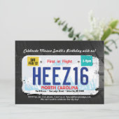 Invitation pour les 16 ans d'un garçon - Permis de (Debout devant)