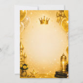 Invitation pour les 17 ans de la Princesse Royale (Dos)