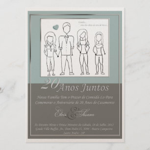 Invitation pour les 20 Ans d'Anniversaire de Maria