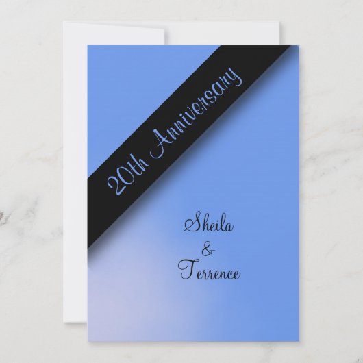 Invitation pour les 20 ans de mariage (Devant)