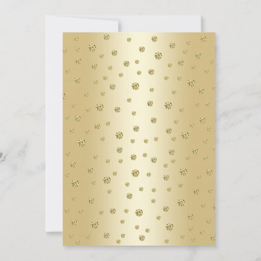 Invitation pour les 20 ans de mariage en or (Dos)