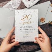 Invitation pour les 20 ans de mariage - GAC24c