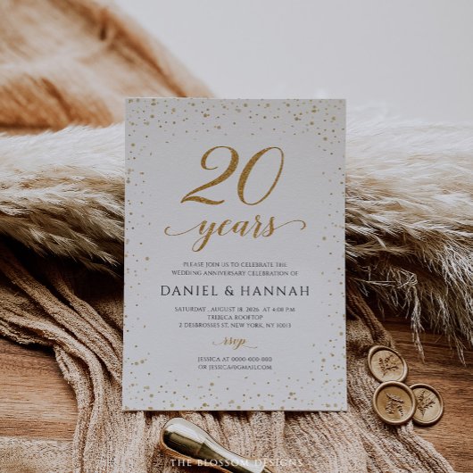 Invitation pour les 20 ans de mariage - GAC24c