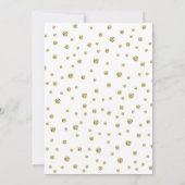 Invitation pour les 20 ans de mariage - Or & Blanc (Dos)