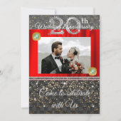 Invitation pour les 20 ans d'Emerald | Argent & Ph (Devant)