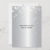 Invitation pour les 25 ans d'anniversaire (Dos)