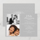 Invitation pour les 25 ans d'anniversaire de maria (Devant / Derrière)