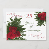 Invitation pour les 25 ans de mariage (Devant)