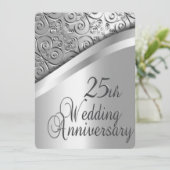 Invitation pour les 25 ans de mariage (Debout devant)