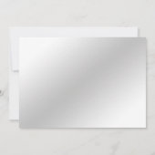 Invitation pour les 25 ans de mariage (Dos)